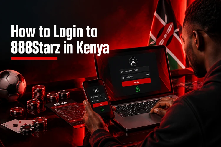 How to Login to 888Starz in Kenya